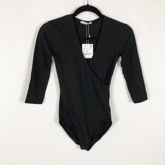 Zara Tops - ZARA Trafaluc Black Bodysuit